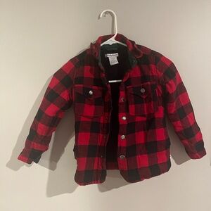 Tommy Bahama Kids Red and Black Checkered Shirt